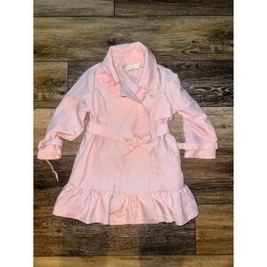 Biscotti Collezioni Pink‎ Trench Coat 2T EUC